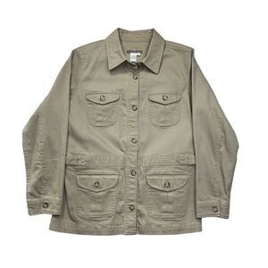 Isabella‎ Bird Women's Tan Field Shirt Jacket Shacket